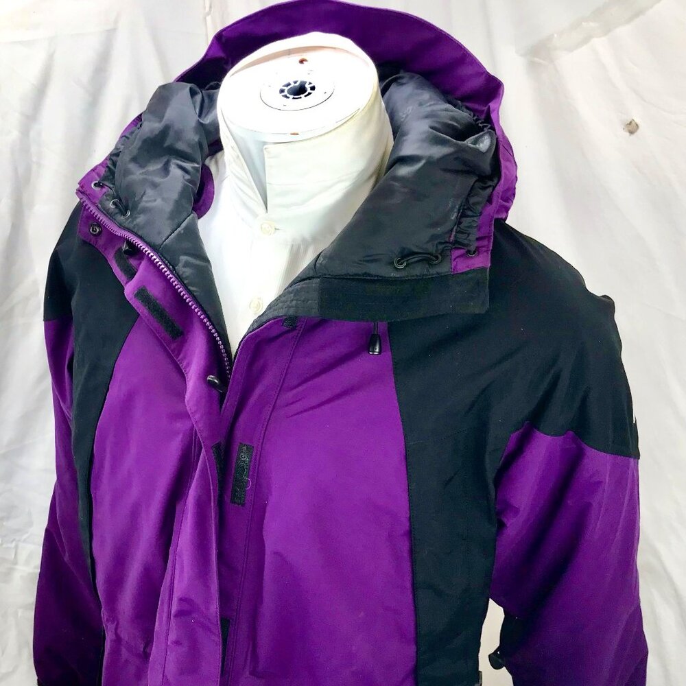 Ems Ski Jacket Womens Extra Large Black Purple Winter Eastern Mountain Sports